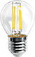 Inlight LED-Lampe 6W 78mm für Fassung E27 und Form G45 Warmes Weiß 800lm