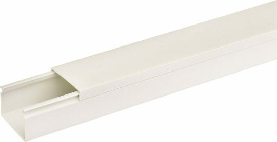 Kassinakis Canal de Cablu din Plastic 40x40mm Alb Set 2buc 1m