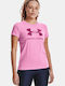 Graphic Damen T-Shirt Fuchsie