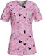 B-Well Carina Medizinische Bluse Rosa aus Baumw...