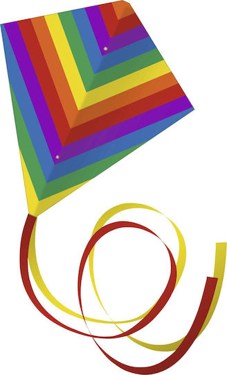 Gunther Pliant Kite Tesatura cu Coada & Sfoară 80x65cm 1buc