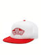 Classic Patch Men's Snapback Trucker Cap White/High Risk Red