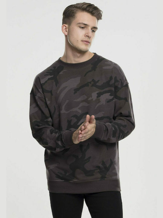 Urban Classics Men's Sweatshirt Dark Camo