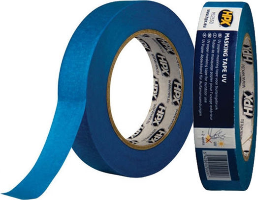 HPX Paper Tape 25mm x 50m Painting UV Blue 255002122