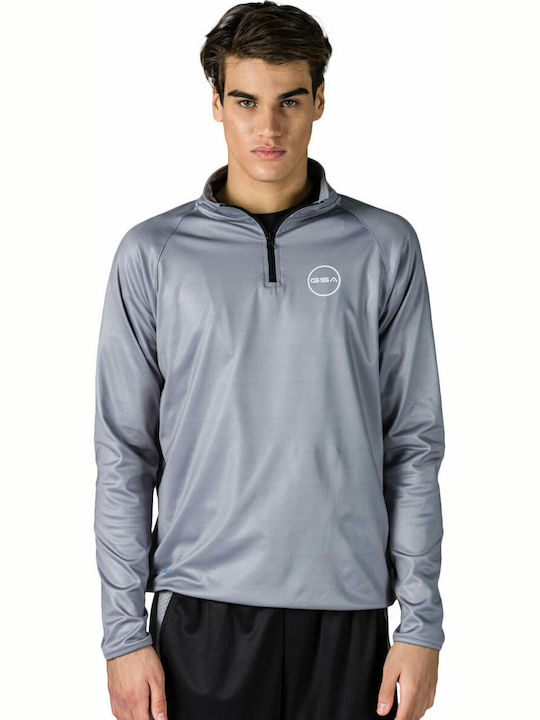 GSA Gearplus Athletic Long Sleeve Gray Blouse