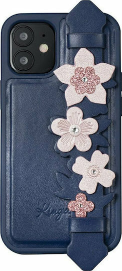 Kingxbar Sweet Series Back Cover Synthetic Leather Blue (iPhone 12 / 12 Pro)