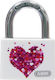 Abus Τ65ΑL/40 My Love Αλουμινένιο Λουκέτο Πέταλο με Κλειδί 43mm Λευκό
