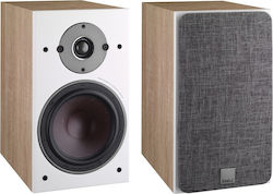 Dali Oberon 3 Pair of Hi-Fi Speakers Bookself 150W 2 No of Drivers W20xD31.5xH35cm. Oak Tree / White