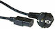 Intronics Schuko - IEC C13 Cable 0.5m Μαύρο AK5145
