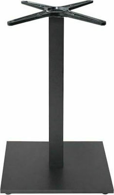 Woodwell Prato-w Table Stand made of Metal with Regulator Black 50x50x72cm