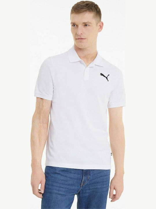 PUMA Essentials Polo Short Sleeve T-shirt White