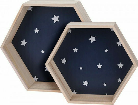 Kinderregal Box Wandhalterung 34,5x8x30cm