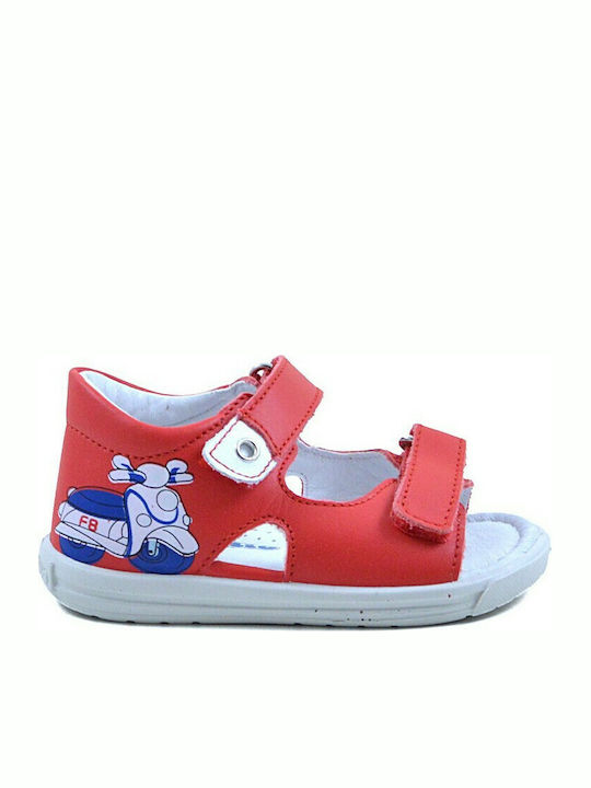 Sandale pentru copii pentru băieți Anatomic Falcotto din piele roșie 0011500898.01