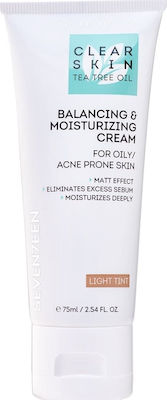 Seventeen Balancing & Moisturizing 24h Feuchtigkeitsspendend & Regenerierend Creme Gesicht Tag Gefärbt 75ml