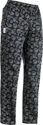 Egochef Chef Black Pants with Elastic Waist