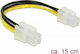 DeLock DeLock 4-Pin EPS Kabel Länge 0.15m Schwarzes