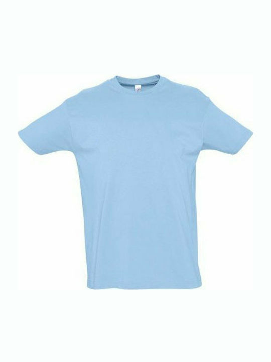 Sol's Imperial Ανδρικό Διαφημιστικό T-shirt Κοντομάνικο Sky Blue