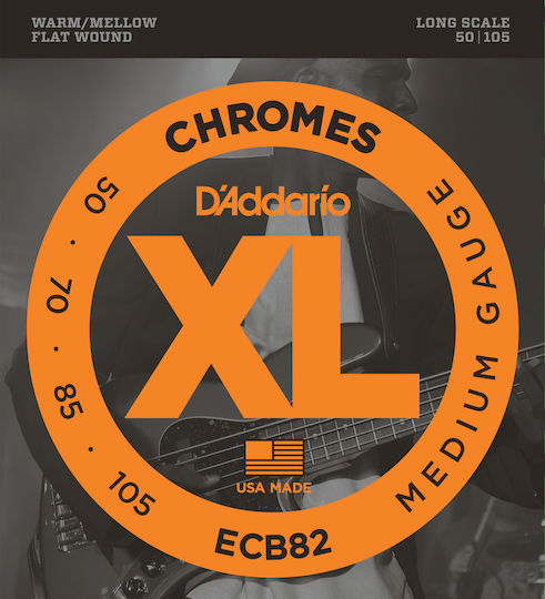 Daddario XL Chromes Σετ Χορδών Chrome Μπάσου 50 - 105" Medium Long Scale Set