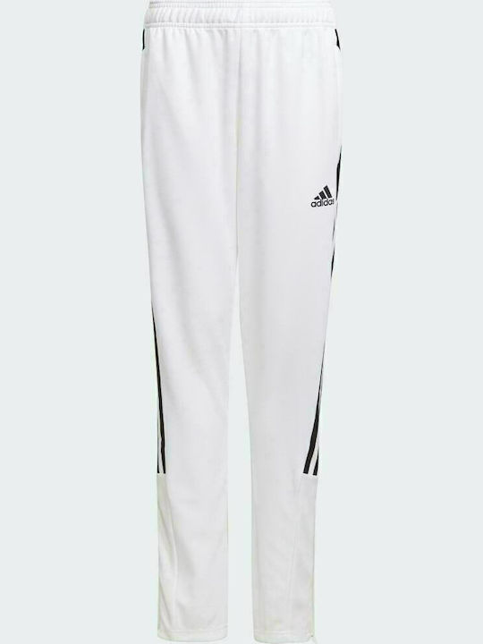 Adidas Παιδικό Παντελόνι Φόρμας Λευκό Tiro