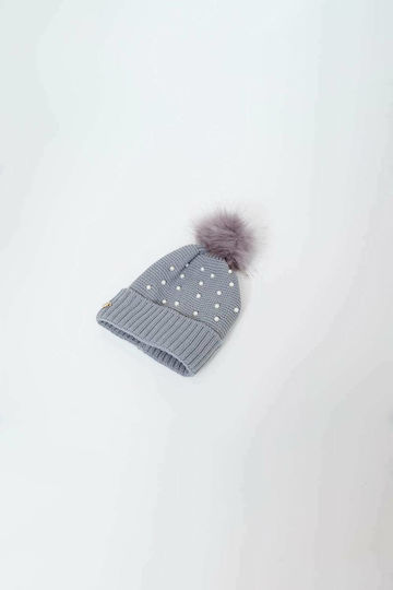 CP-05 Γυναικείος Beanie Σκούφος σε Γκρι χρώμα
