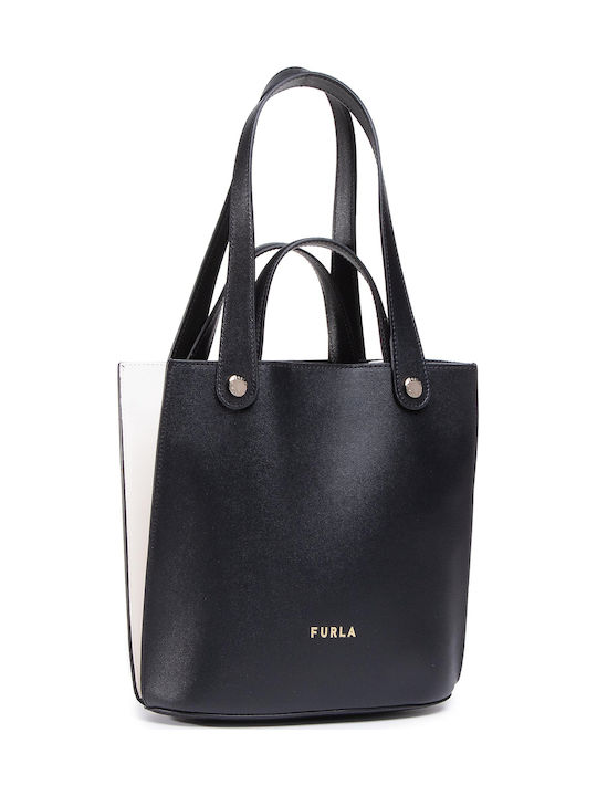 Furla Musa Δερμάτινη Γυναικεία Τσάντα Shopper 'Ωμου σε Μαύρο χρώμα