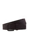 Cuirette Wide Men's Belt Leather Black