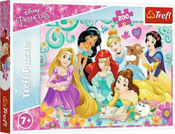 Puzzle pentru Copii Happy World Of Princesses pentru 7++ Ani 200buc Trefl