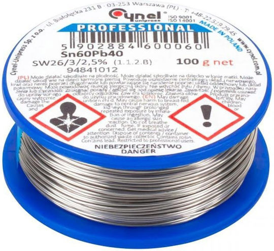 Cynel WG-70100 Solder WIres 60/40 0.7mm 100gr