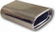 Americat Exhaust Muffler Universal Flat Angled 114x140x150mm