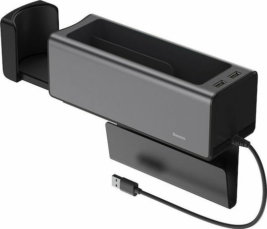 Baseus Deluxe Θήκη Γενικής Χρήσης Αυτοκινήτου με 2 Θύρες USB