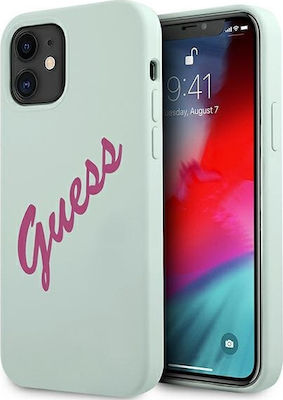 Guess Vintage Silicone Back Cover Blue (iPhone 12 mini)