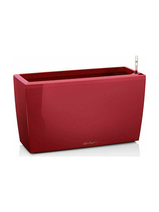 Lechuza Αυτοποτιζόμενη Cararo Scarlet Red High-Gloss Planter Box Self-Watering 43x30cm in Red Color 18829