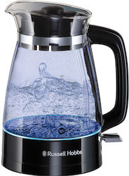 Russell Hobbs Classic Glass 1.7lt με Ισχύ 2400W Μαύρος Russell Hobbs Classic Glass 1.7lt με Ισχύ 2400W Μαύρος