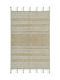 Nef-Nef Homeware Keneth Rug Rectangular with Fringes Beige
