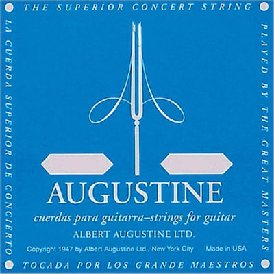 Augustine Einzelne Saite für Klassische Gitarre Blue N.3 G (Sol)