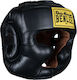 Benlee Adult Full Face Boxing Headgear Leather Black