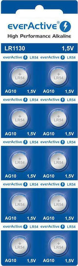 EverActive AG10/LR1130 Алкален Батерия За часовници LR54 1.55V 1бр