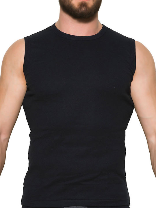 Apple Boxer 0310362 Men's Sleeveless Undershirt Black