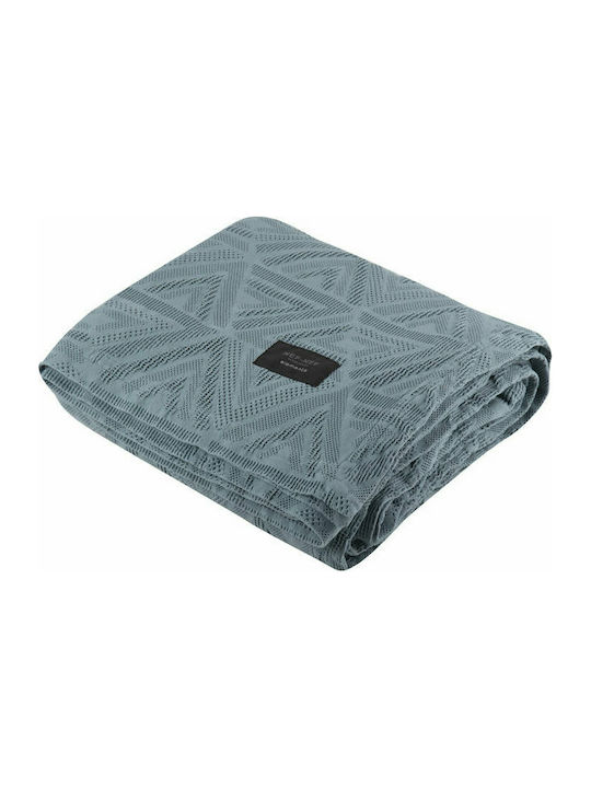 Nef-Nef Homeware Aston Pique Blanket Double 230x250cm Cloud