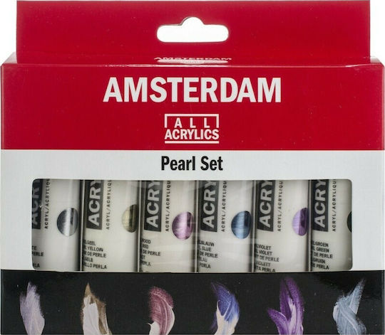 Royal Talens Set Art Creation Pearl Σετ Ακρυλικά Χρώματα Ζωγραφικής 20ml 6τμχ