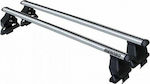 Menabo 5D 2008-2014 for Cars with Factory Bars (with Roof Rack Legs) Silver