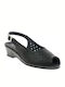 279PT Anatomic Women's Peep Toe Platforms Black