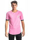 Paco & Co Herren T-Shirt Kurzarm Rosa