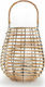 Nef-Nef Homeware Atlanta Tabletop Wooden Lantern Μπεζ 24x24x30cm