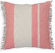 Nef-Nef Homeware Μαξιλάρι Καναπέ Tickler από 100% Βαμβάκι Coral 45x45εκ.