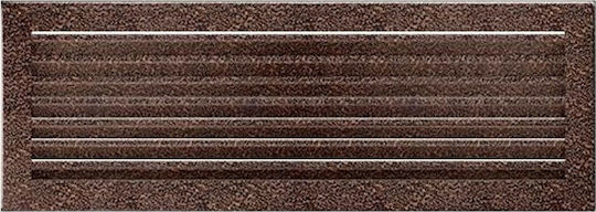 Kratki Fresh Ορθογώνια Περσίδα Τζακιού 49x17cm Χάλκινη