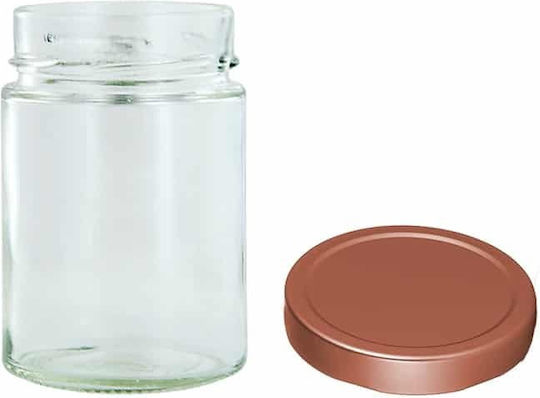 Βαζάκι Γυάλινο με Καπάκι 314ml (24τμχ)
