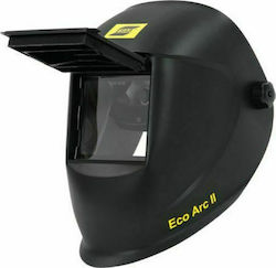 Esab Eco-Arc II Mască de Sudură Câmp Vizual 108x51mm cu vizor rabatabil Neagră