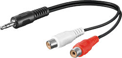 Goobay 50600 3.5mm Male to RCA 2x Female