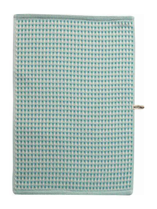 Nef-Nef Homeware Walter Tea Towel made of 100% Cotton Aqua 45x68cm 028342 1pcs